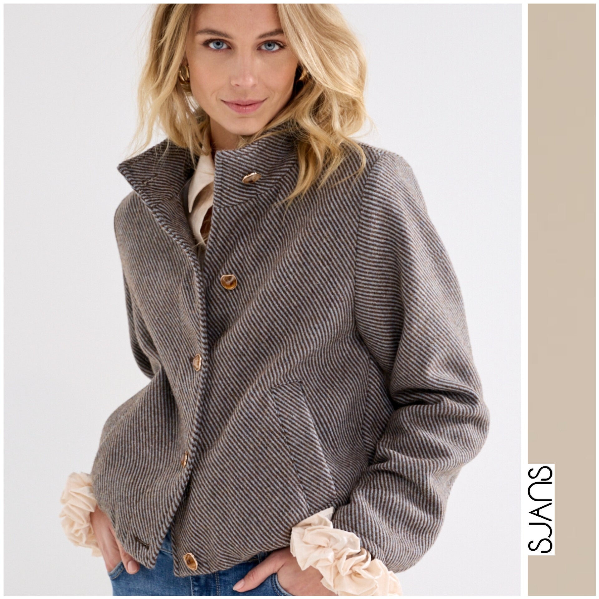 Tramontana 'Carin' herringbone tweed jacket