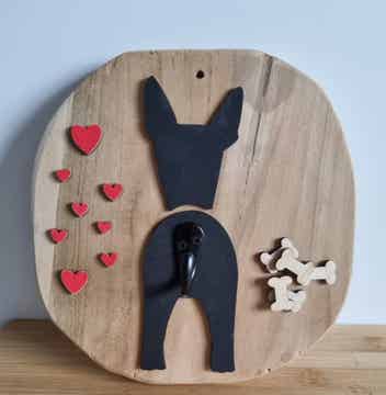 Leinenhalter-Hundegarderobe