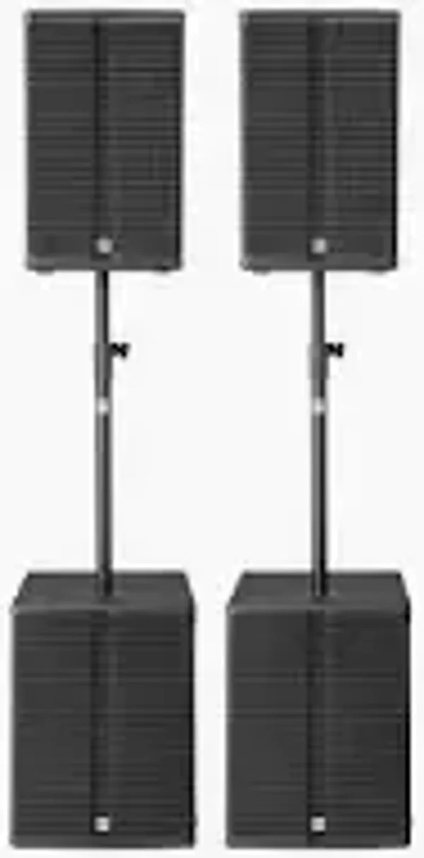 IMPIANTO AUDIO CON 2 TESTE E 2 SUB