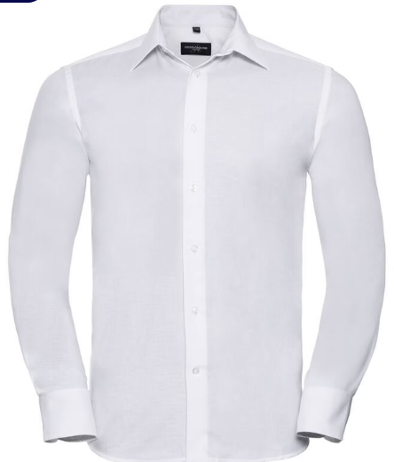 Chemise Oxford homme — coupe cintrée, col italien