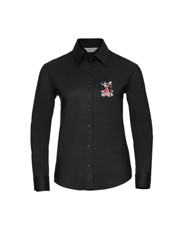 Chemise Oxford femme — coupe ajustée, cintrée