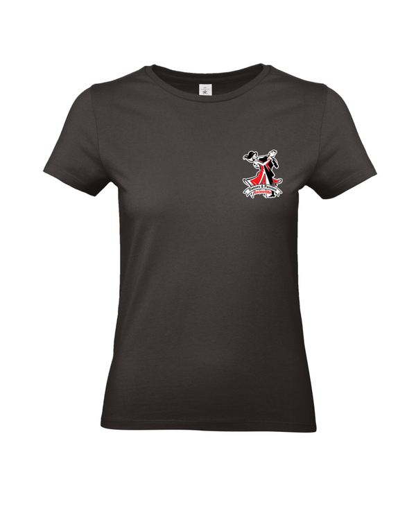 T-shirt femme col V — coton bio, coupe cintrée