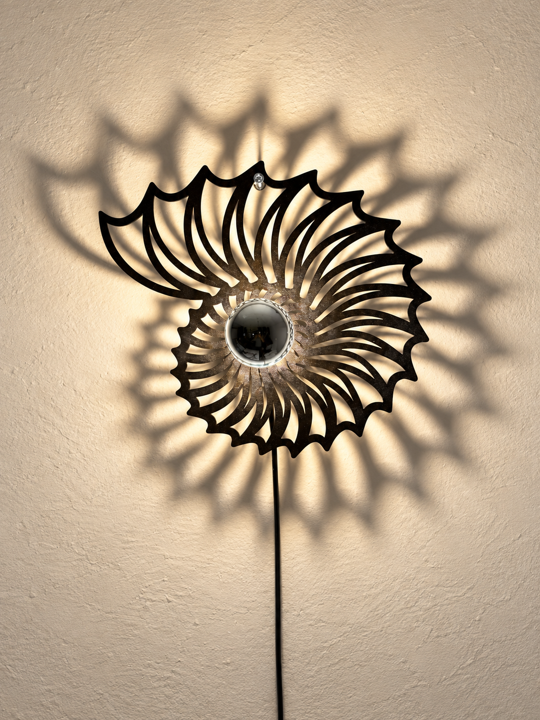 Wandlampe - Schattenwurf