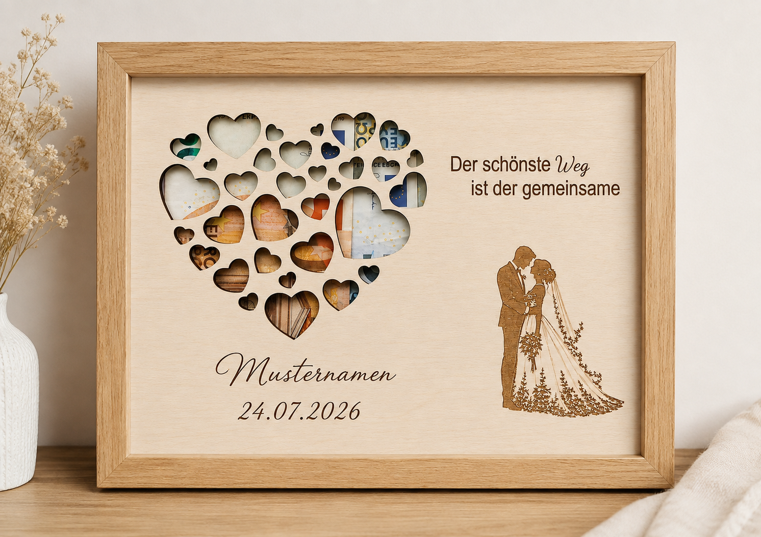 Hochzeitsschild / Geldgeschenk
