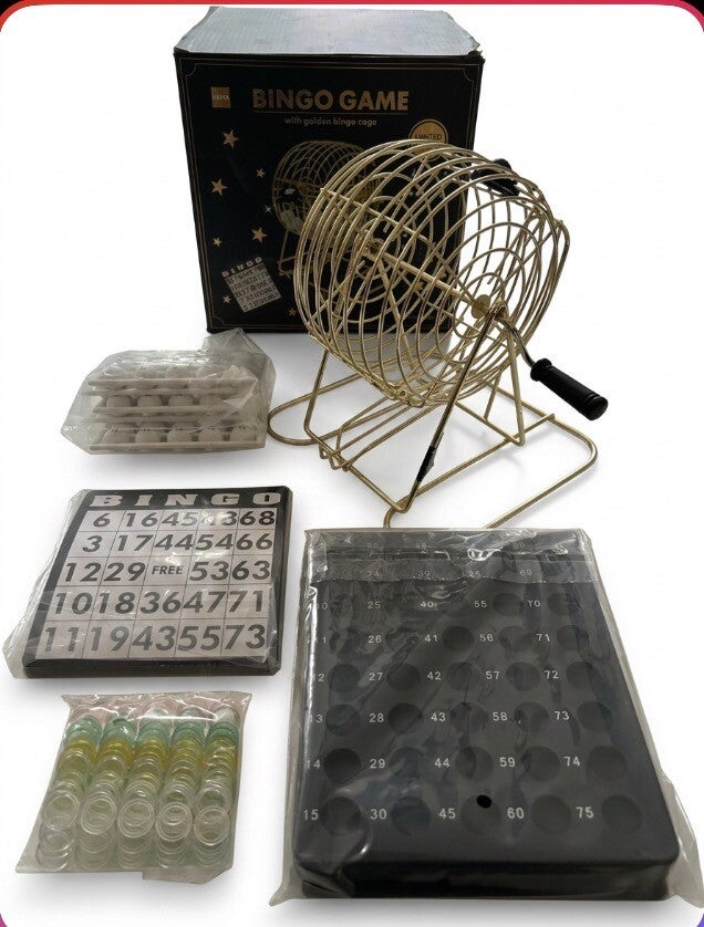 Nieuw Bingo Spel Machine Bingomolen, compleet kaarten fiches