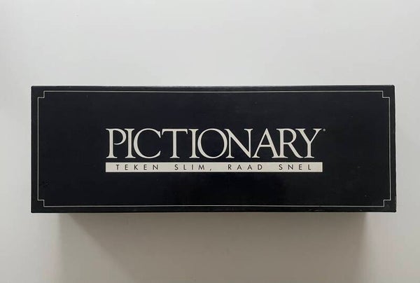 Pictionary spel avonden hilariteit! Parker compleet zgan