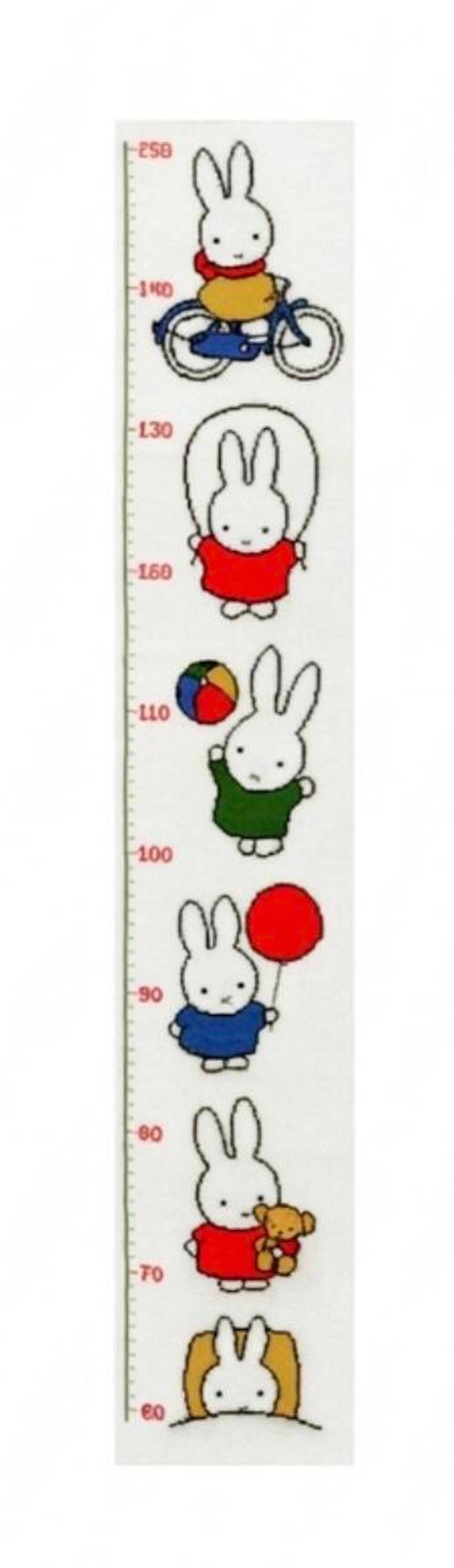 Geborduurd Nijntje Groeimeter - Pako Borduurpakket