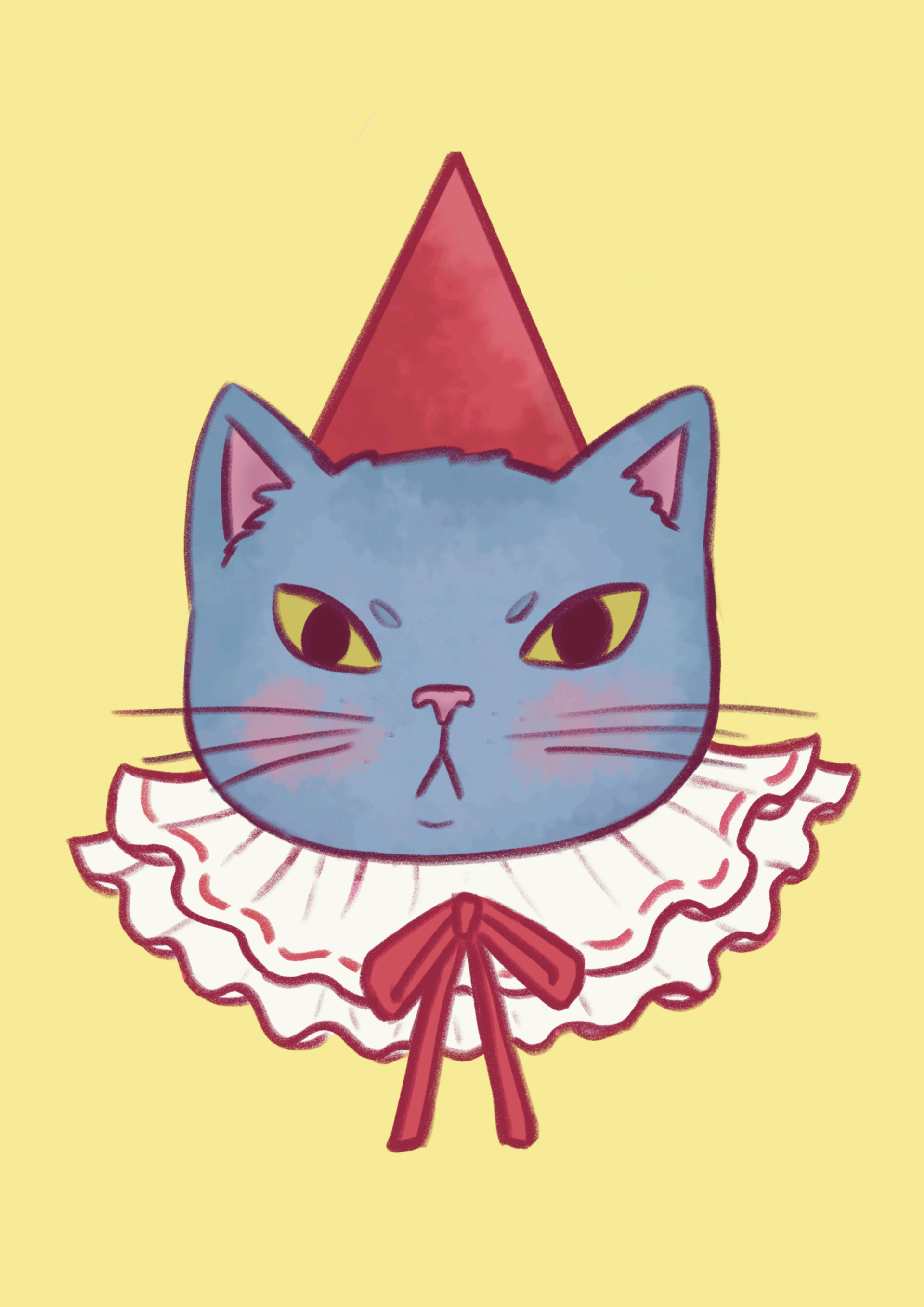 Frillakissa-postikortti