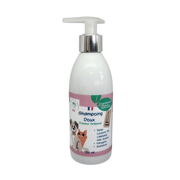 Shampoing doux chien et chat peau sensible et poils doux