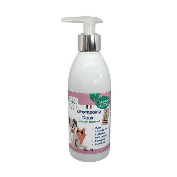 Shampoing doux chien et chat peau sensible et poils doux
