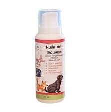 Huile de saumon pour chien et chat