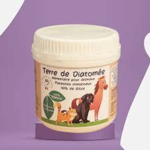 Terre de diatomée chat, chien et cheval, qualité alimentaire