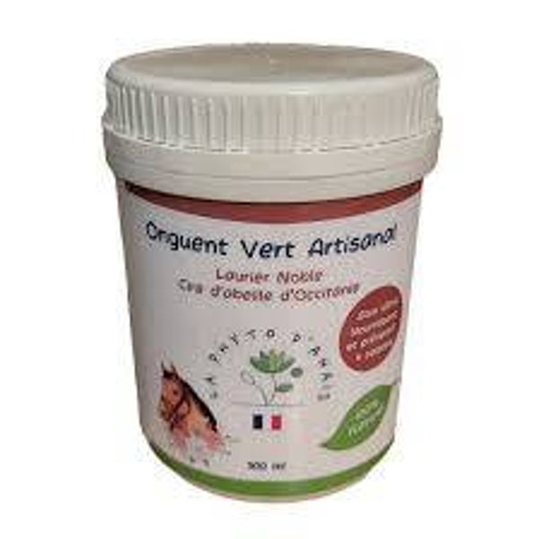Onguent sabot cheval , onguent vert artisanal au laurier
