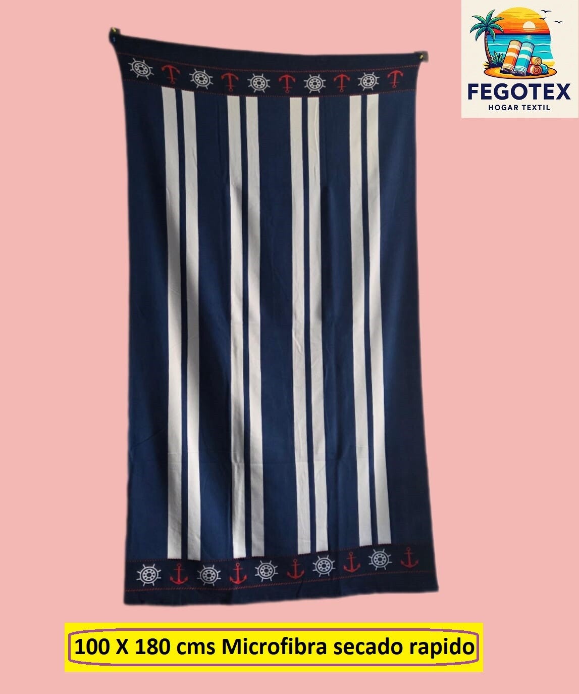 Toalla Playera microfibra 100 x 180