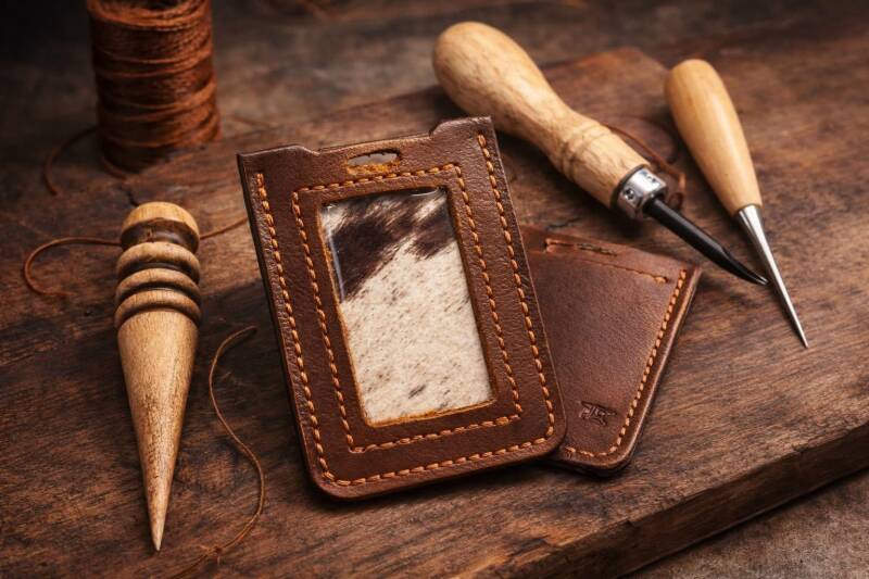 ID card holder w/rear card pocket