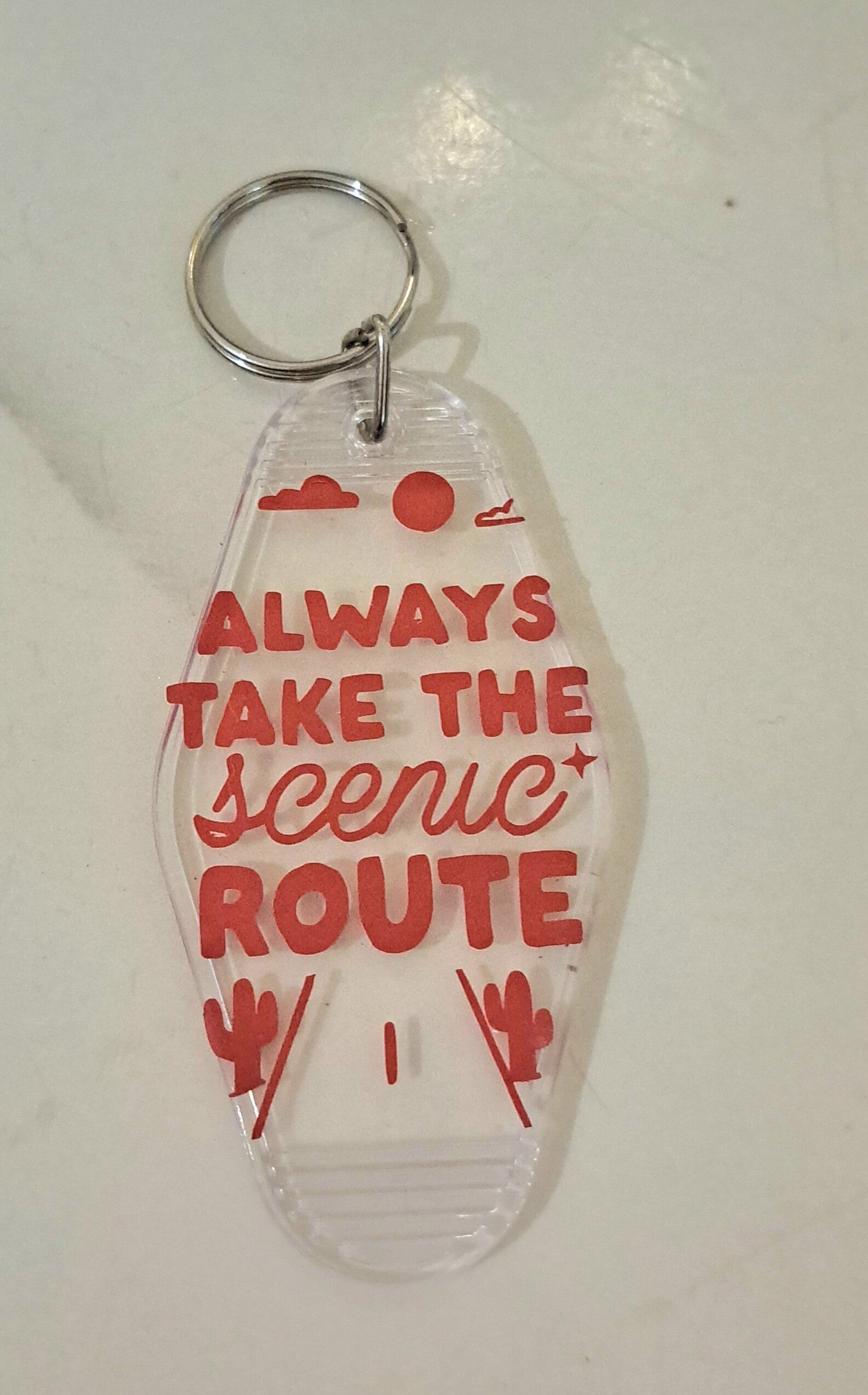 Motel keyring