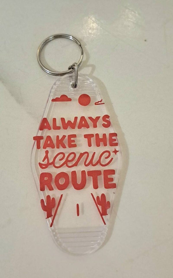 Motel keyring