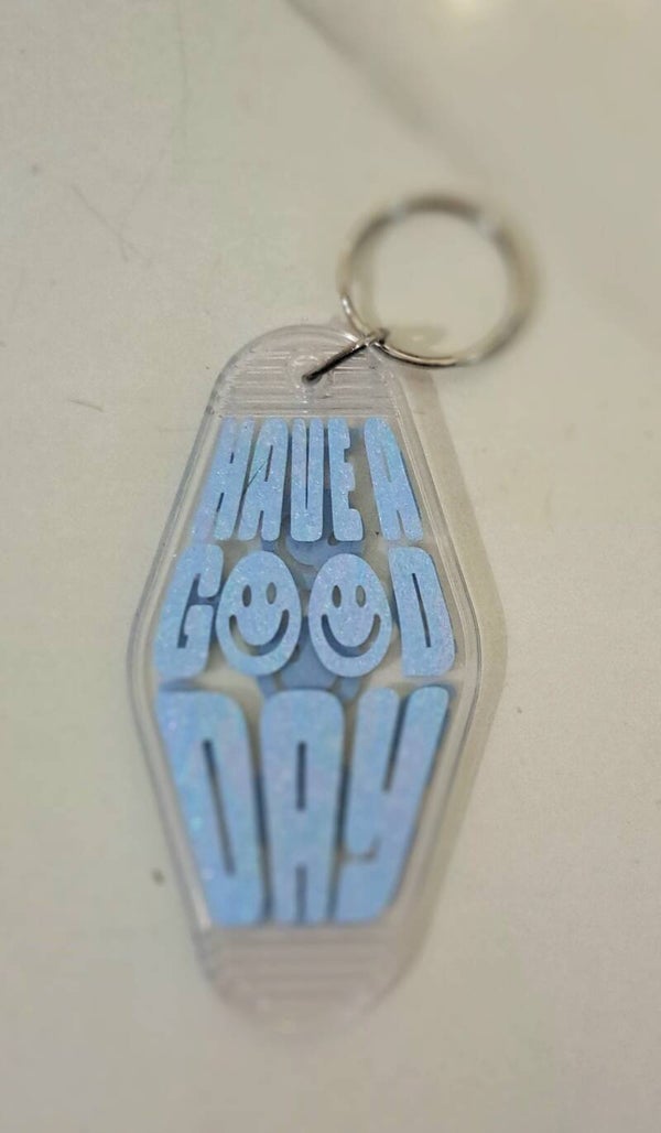 Motel keyring double sided
