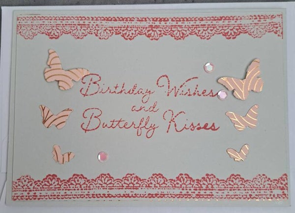 Birthday wishes and butterfly kisses