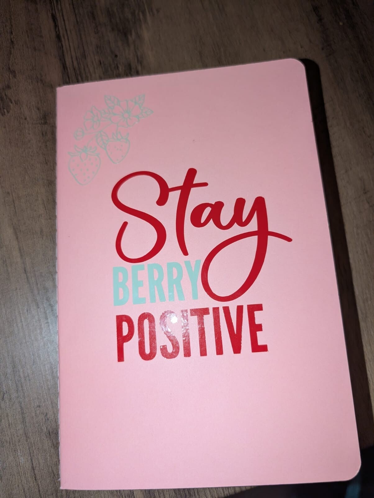 Stay berry positive note book