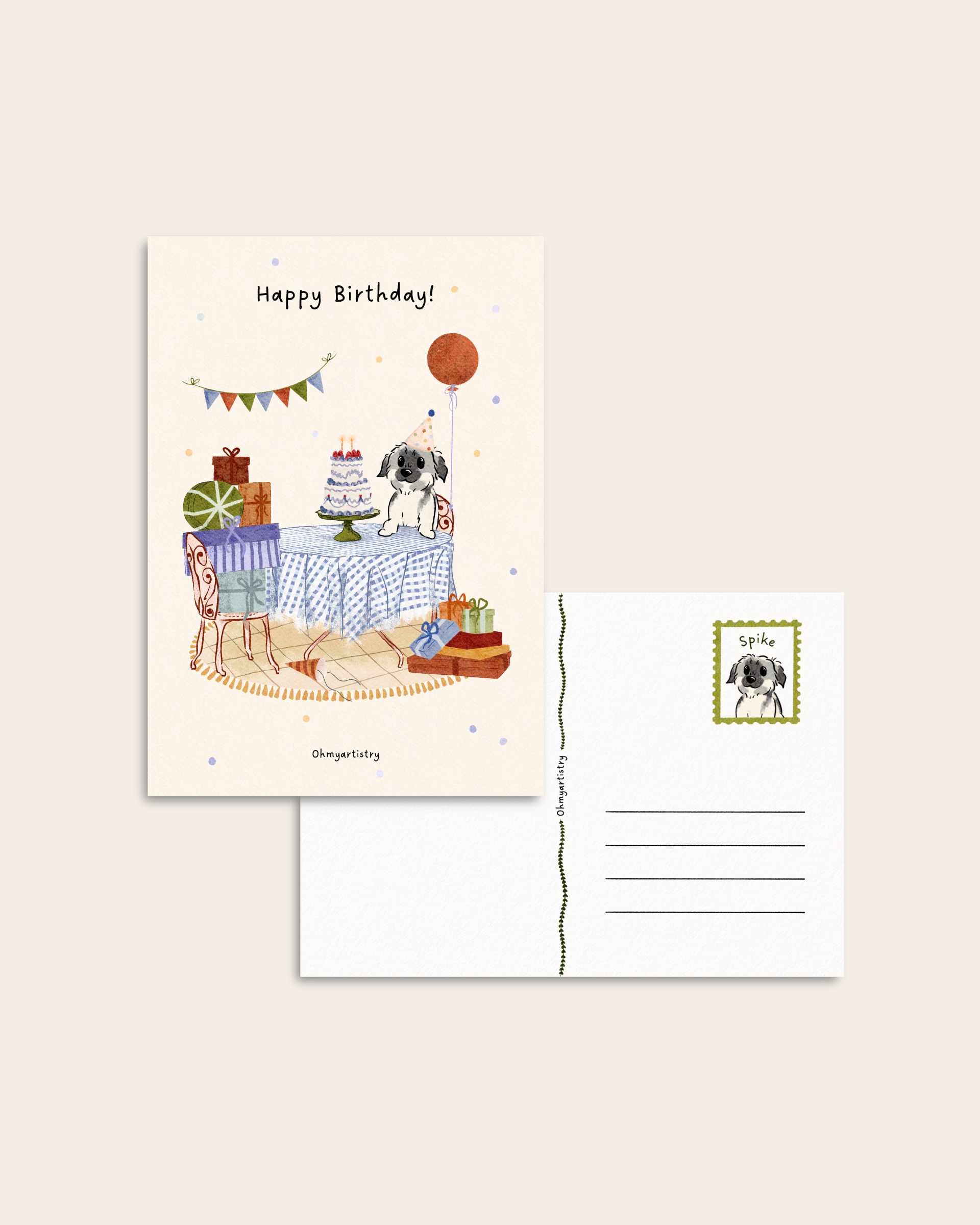 Postcard “Happy Birthday!”