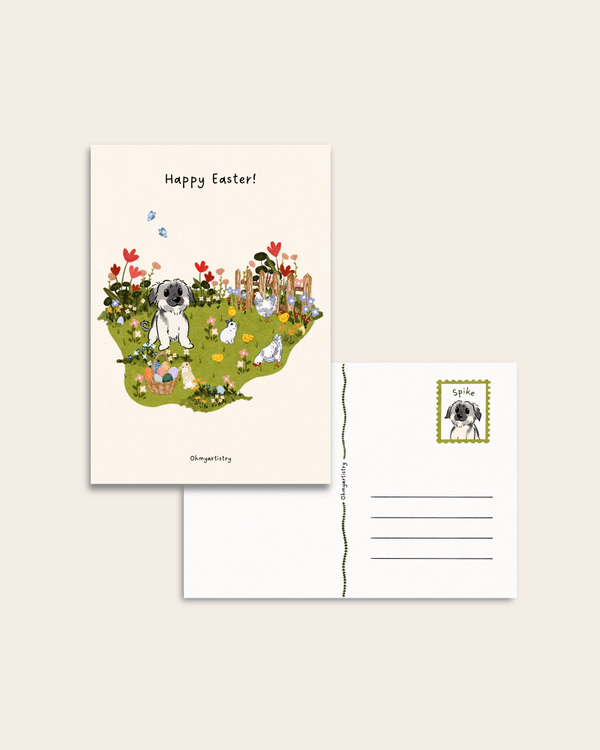 Personalised postcard “Easter meadow”