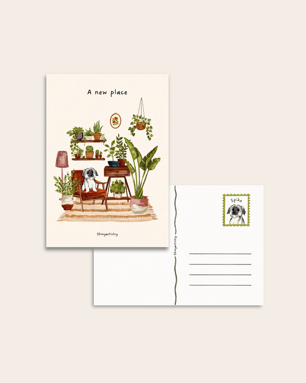 Postcard “A new place”