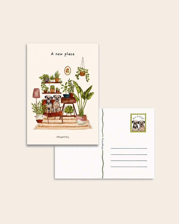 Bliss & Bluff postcard
