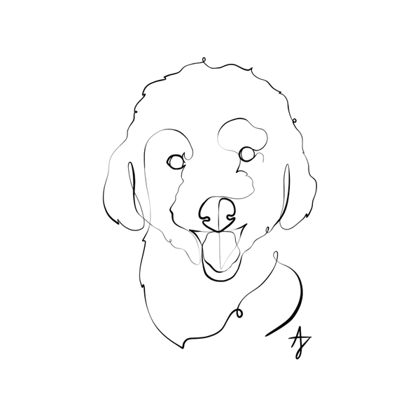 One line portrait