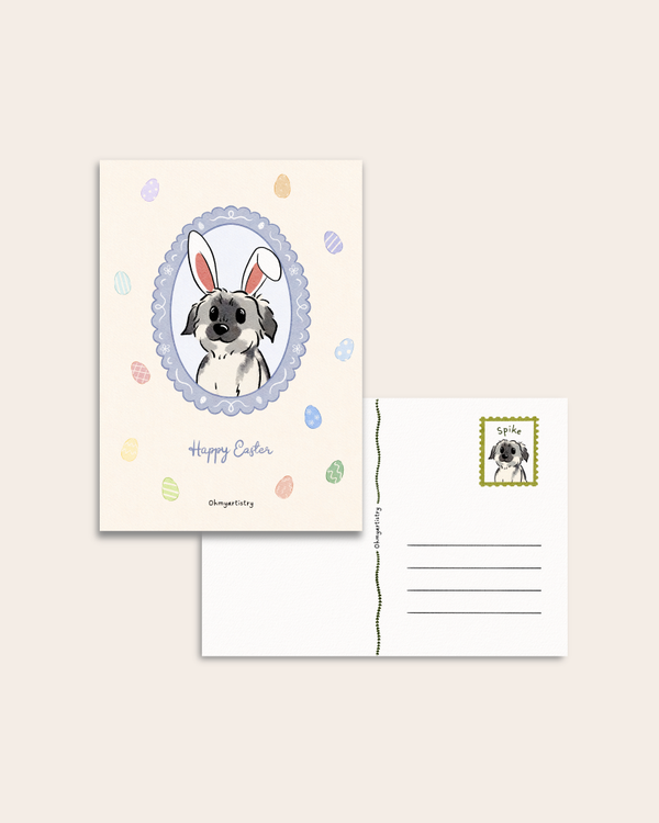 Personalized postcard “Easter portrait”