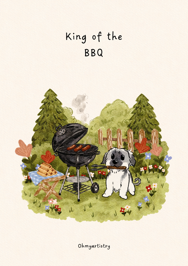 Father's Day digital cartoon