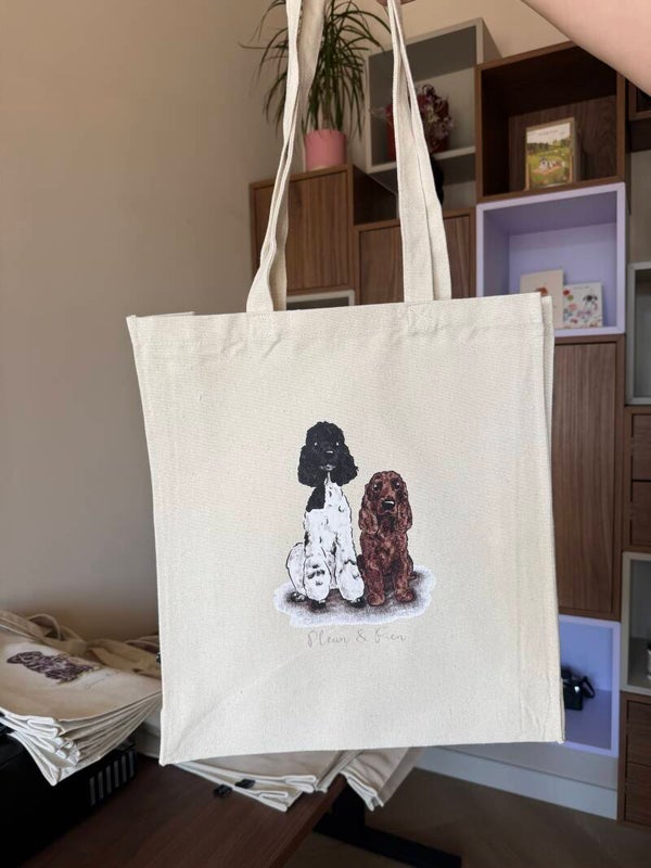 Gepersonaliseerde huisdier tote - Nieuwe illustratie