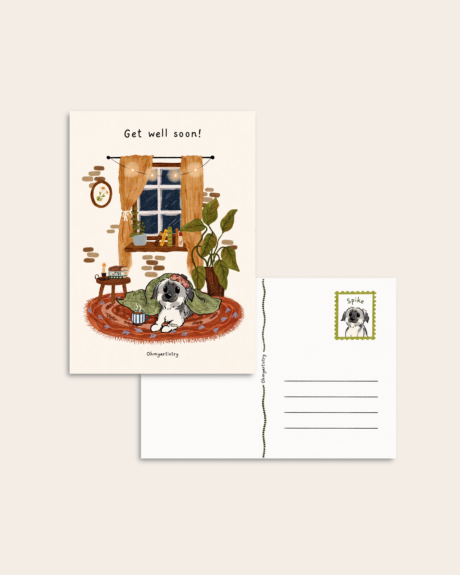 Postcard “Get well soon!”