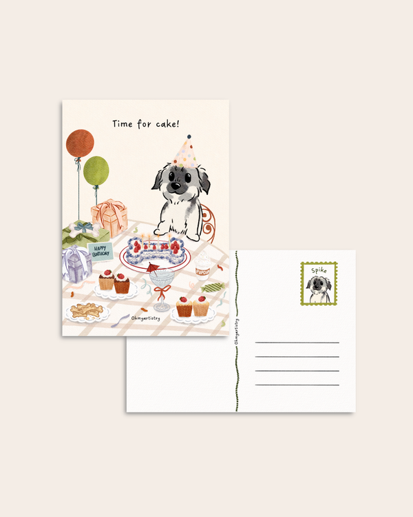 Postcard “Time for cake”