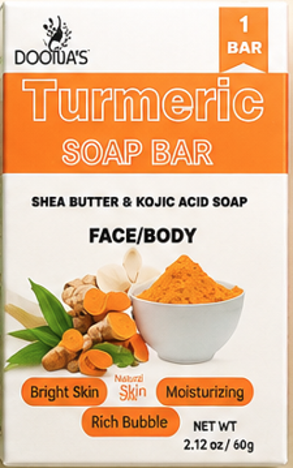 Turmeric Kojic Acid Soap Bars - Infused with Retinol, Hydrolyzed Collagen, Vitamin E & Shea Butter