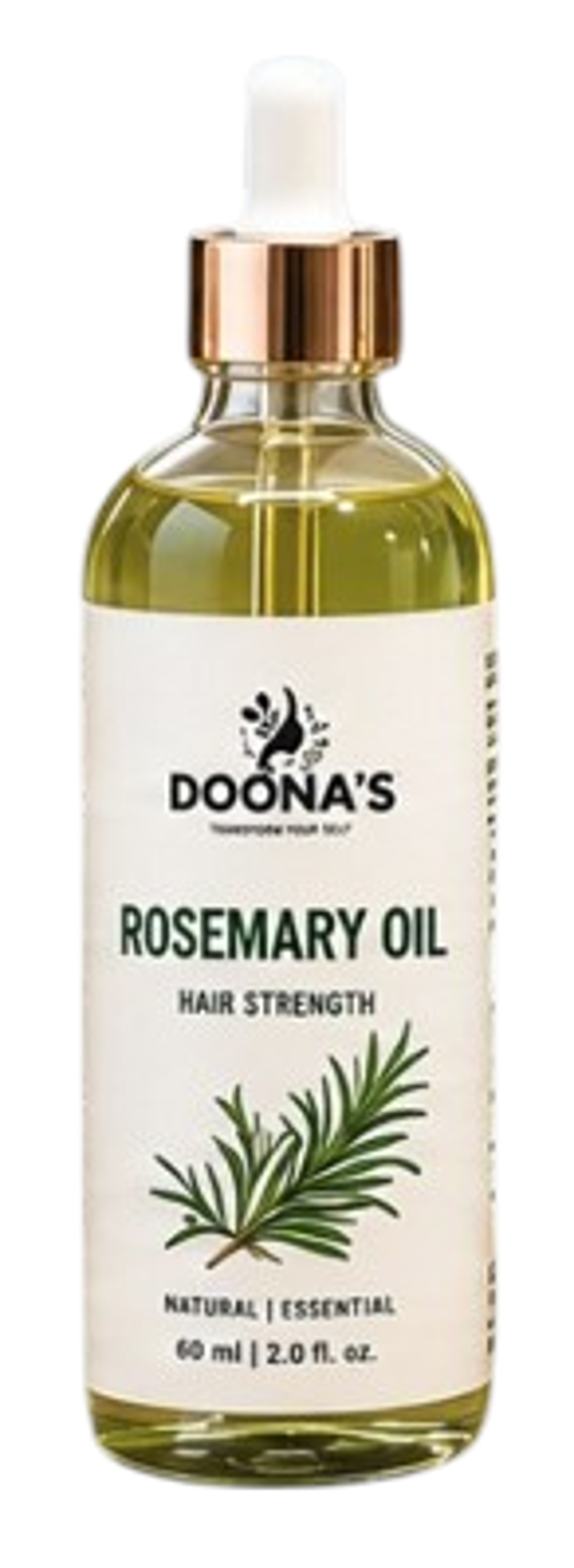 100% Pure Rosemary Oil  Doona's - Rosemary Essential Oil for Hair, r Hair Growth 2 FL Oz