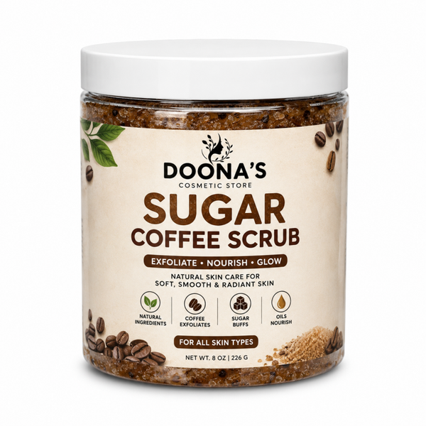 Sugar Coffee Scrub  Exfoliate • Nourish • Glow,8 oz / 226 g