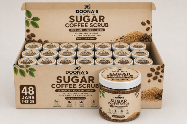 Sugar Coffee Scrub Exfoliate • Nourish • Glow,8 oz / 226 g 48 JARS INSIDE