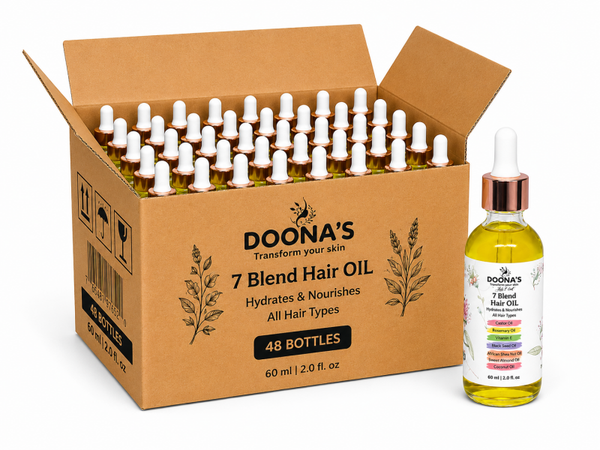 7 Blend Hair OIL Promotes Stronger, Thicker Hair Growth 2 FL Oz,48 Bottles