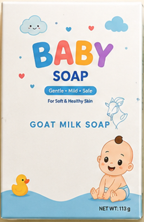 Baby Soap Doona's – Natural Unscented Goat Milk Kids Soap Bar for Sensitive Skin – Gentle Baby Wash & Bath Soap