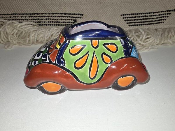 VW Planter. Multicolor Talavera -Guanajuato