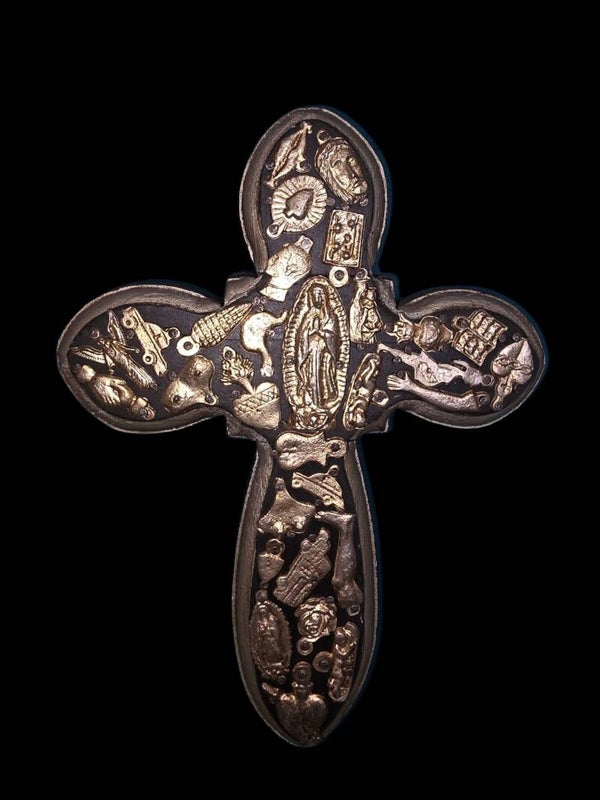 Brown Virgin of Guadalupe Cross