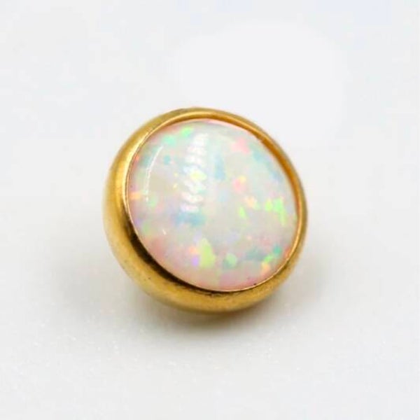 TN1146 – Titanium PVD Gold White Opal Top