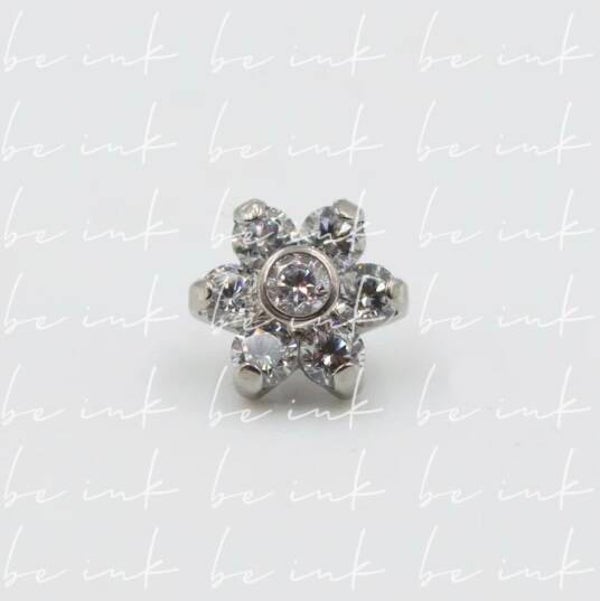 TN306 – Titanium Flower CZ Top