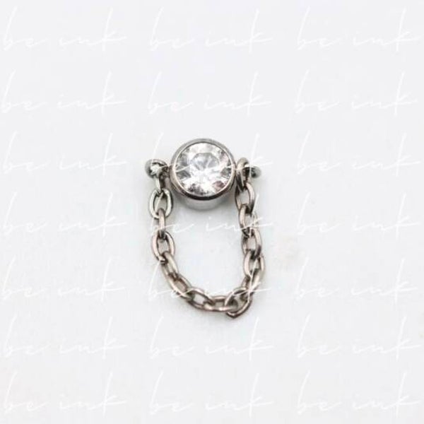 TN969 – Titanium CZ Top with Chain