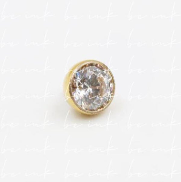 TN700 – Titanium PVD Gold CZ Top
