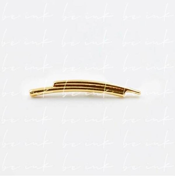 TN843 – Titanium PVD Gold Double Bar Top
