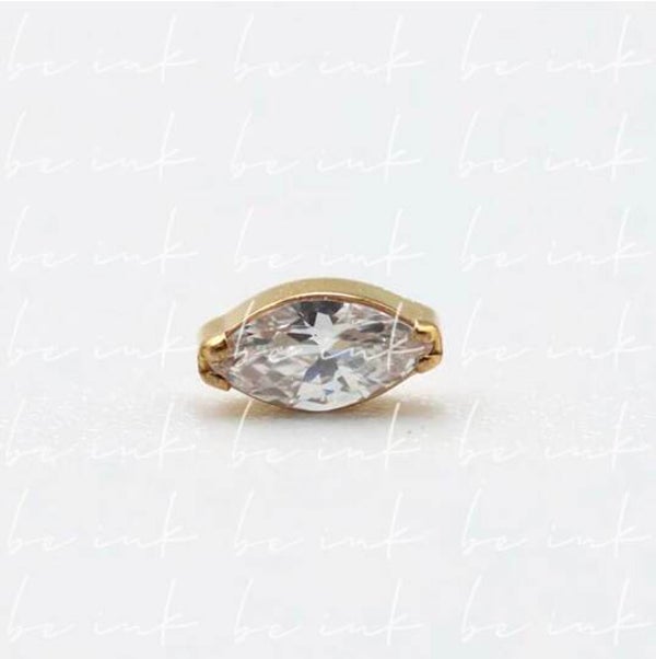 TN883 – Titanium PVD Gold Crystal Top (Clear)