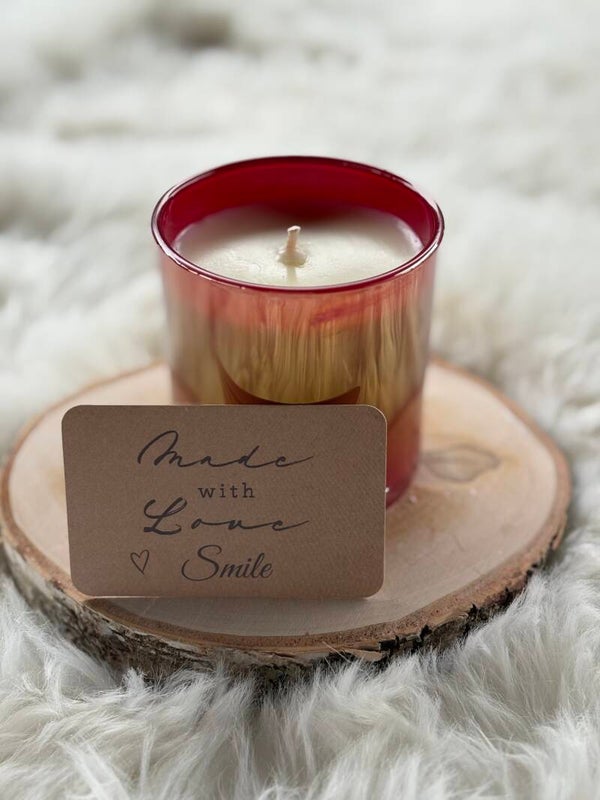 Kaars small Pearl bourgogne