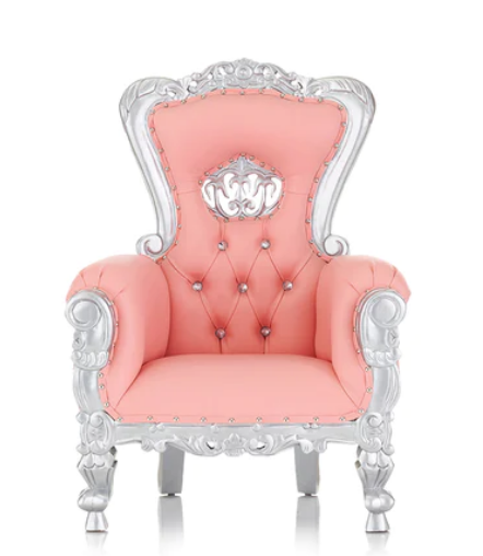 Pink Kids King and Queen Throne chair.
